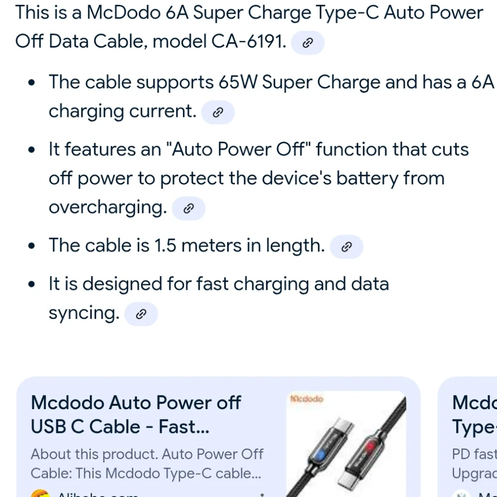 6A Super Charge Type-C Data Cable